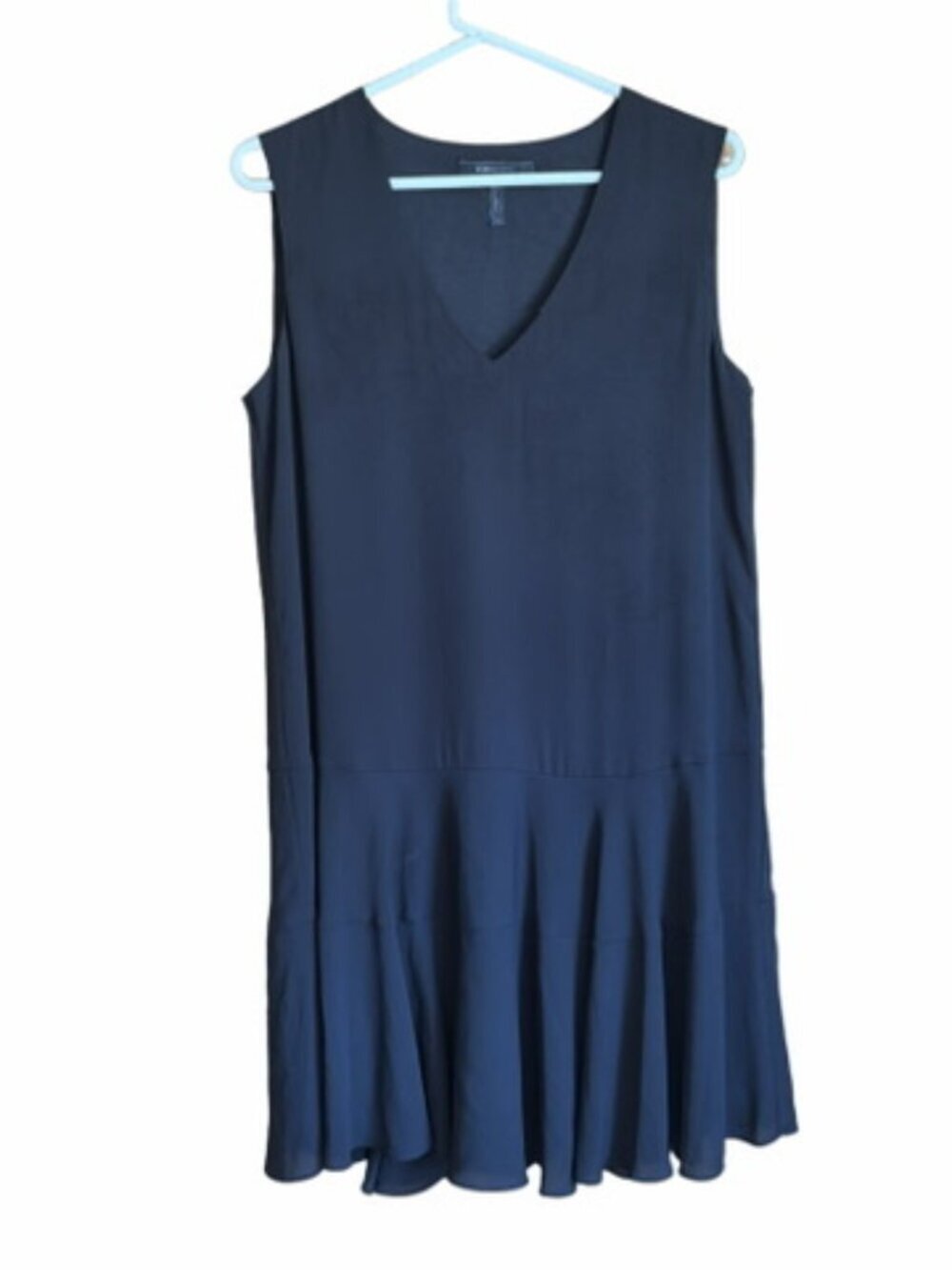 BCBG black "Clea" double flounce sleeveless dress Size small